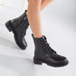 Combat Boots, Lace Up Boots, Black Ankle Boots, Boots Women, Black Boots, Winter Boots, Black Combat Boots, Rave Boots, Black Lace Up Boots