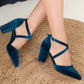 Blue Velvet Heels, Teal Blue Velvet Shoes, Wedding Shoes, Blue Wedding Shoes, Blue Block Heels, Blue Velvet Wedding Shoes, Something Blue