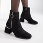 Black Boots, Black Suede Boots, Black Ankle Boots, Ankle Boots, Boots Women, Black Suede Booties, Winter Boots, High Heel Boots, Goth Boots