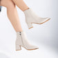 Beige Boots, Beige Booties, Beige Ankle Boots, Pointed Toe Boots, Boots Women, Matt Beige Booties, Winter Boots, High Heel Boots, Goth Boots