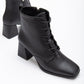 Black Boots, Black Lace Up Boots, Boots Women, Black Booties, Winter Boots, Black High Heel Boots, Lace Up Boots, Black Boots, Goth Boots