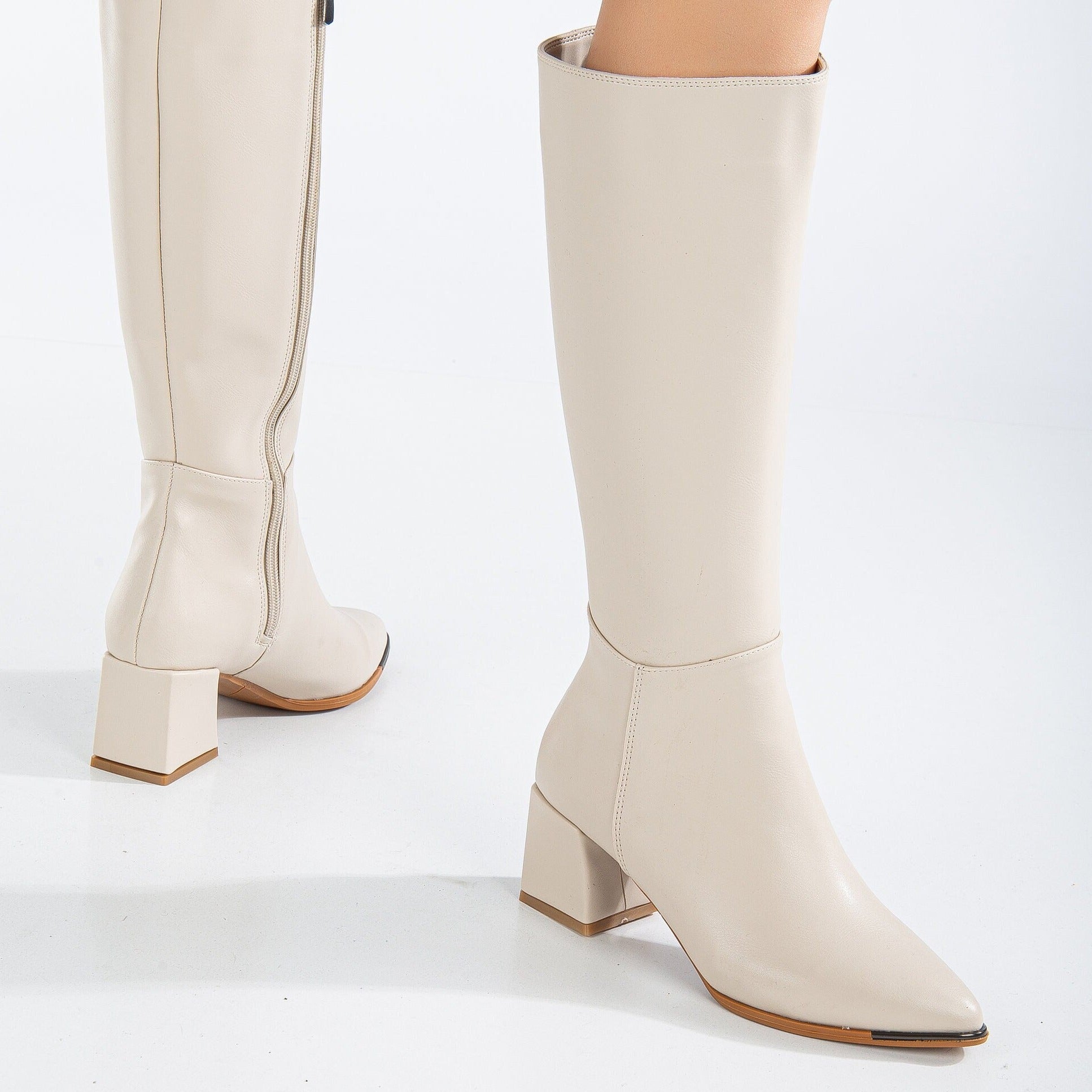 Beige womens boots online