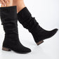 Knee High Boots, Black Boots, Black Knee High Boots, Women Boots, Black Suede Boots, Tall Boot, Long Boots, Long Black Boots, Casual Boots